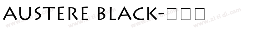 Austere Black字体转换